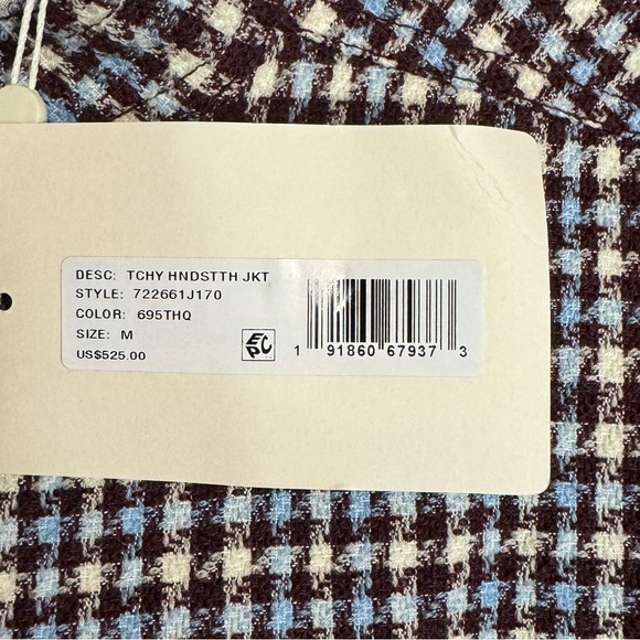 Rebecca Taylor Cropped Plaid Jacket | Size Medium - Picture 5 of 10